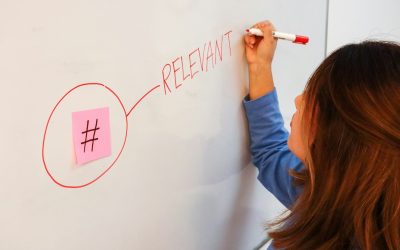 Photo by Walls.io a woman writing on a white board with a marker
